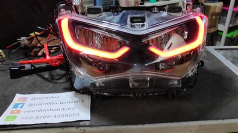 Headlamp Yamaha NMAX 2020 Custom Upgrade LED 3 Warna YouTube