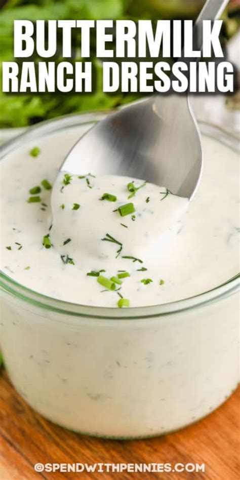 Buttermilk Ranch Dressing Spend With Pennies