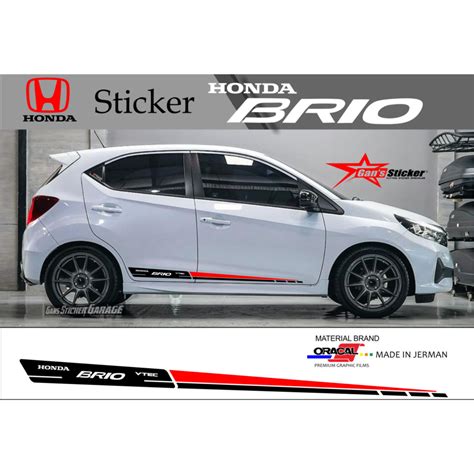 Jual Sticker Honda Brio All New Brio Setya Shopee Indonesia