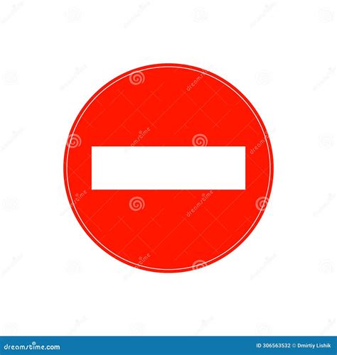 Road Signs. No Entry for Vehicular Traffic Stock Vector - Illustration ...