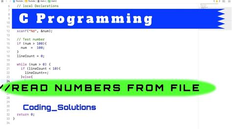 Program To Read A Text File Fscanf Explained C Programming Youtube