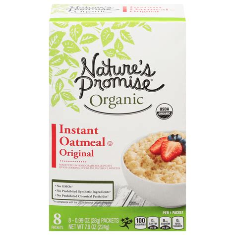 Save On Nature S Promise Organic Instant Oatmeal Original Ct Order