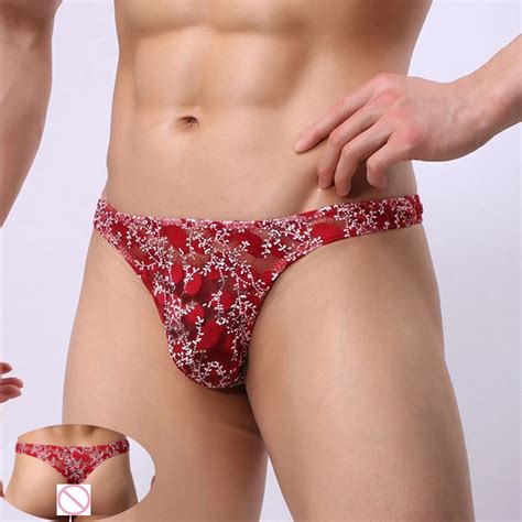 Ropa Interior Sexy Gay Para Hombre Bikini Transparente Con Tanga