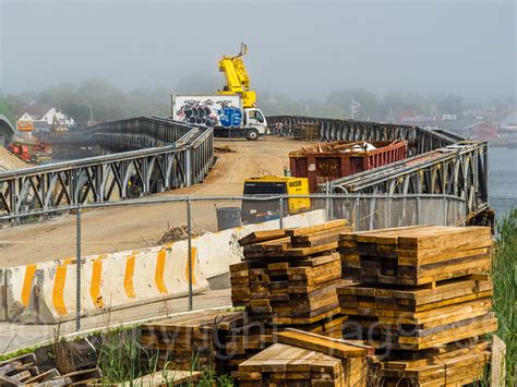 Temporary City Island Bridge Over Eastchester Bay Rodmans Neck City