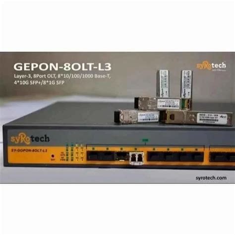 Rack Type Syrotech Gpon 8Port Olt For Fiber Size 442 MM 200MM 43 6MM