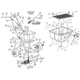 Lesco 50 Lb Spreader Assembly