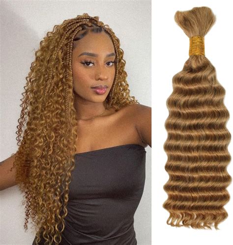 Amazon Human Braiding Hair For Boho Knotless Braids Bulk Curly