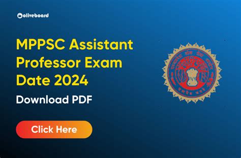 Mppsc Assistant Professor Exam Date Postponed Check Date