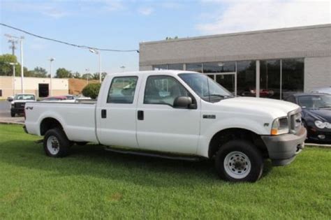 Buy Used 2002 Ford F250 Xlt 4x4 4wd Crew Cab 54l Triton V8 White Ready