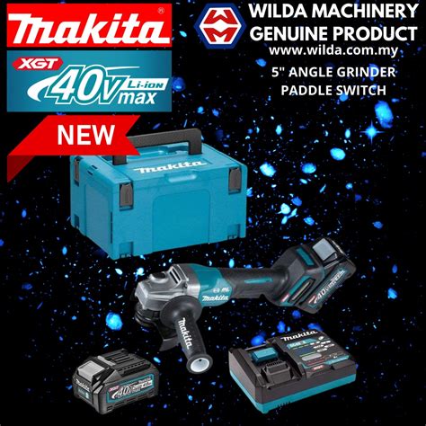 Makita Ga Gm V Mm Cordless Angle Grinder C W X V Ah