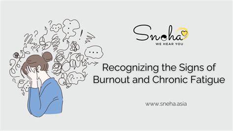 recognizing  signs  burnout  chronic fatigue