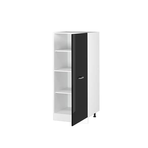 Armoire à provisions R Line Solid 60 cm blanc noir brillant moderne