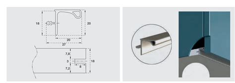 Profil Gola Finisaj Aluminiu M Pentru Corpuri Suspendate Opes Profil