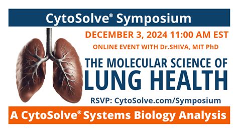 The Molecular Science Of Lung Health CytoSolve Research