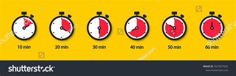 Set Timer Icons Stopwatch Set Clock Stock Vector (Royalty Free) 1837077022 | Shutterstock