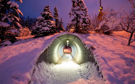 Winter Underpass Wallpaper 2560x1600 15204