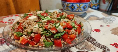 Insalata Di Avena Con Feta Gusto Amore E Fantasie Di Angie