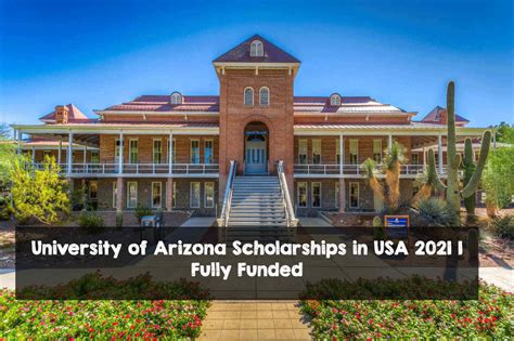 University of Arizona Scholarships in USA 2021 | Fully Funded