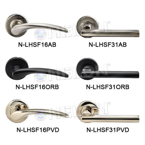 NELON Tubular Lever Handle Coloured Solid Handle Entrance