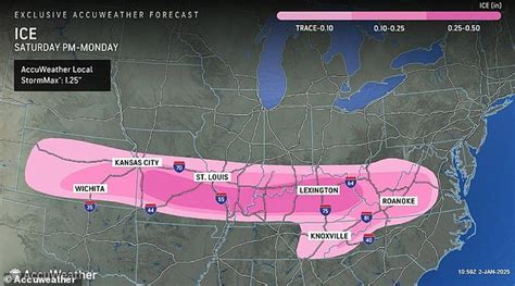 Everyone is making the same joke about forecast map showing odd-shaped winter storm | Daily Mail ...