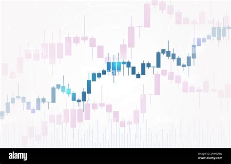 Vector Background With Stock Market Candlesticks Chart Forex Trading