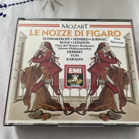 MOZART LE NOZZE Di Figaro Karajan Schwarzkopf Coffret 2Cd Livret 115