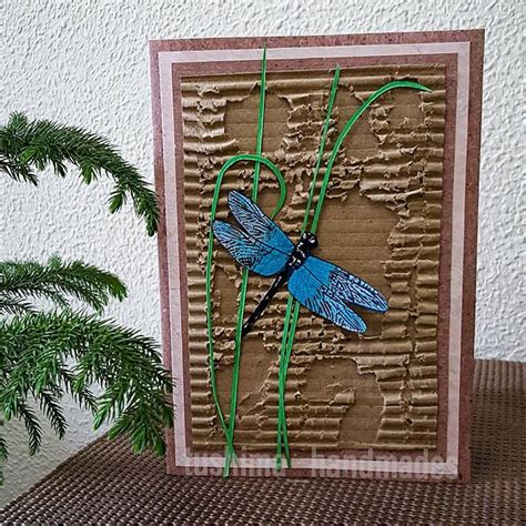 Dragonfly Card From Tushimahandmades On Instagram Upcycled