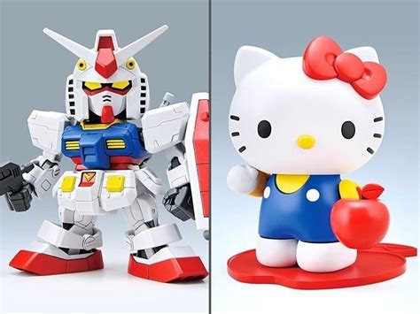 Sd Ex Standard Hello Kitty Rx 78 2 Gundam Plastic Model Hobbies