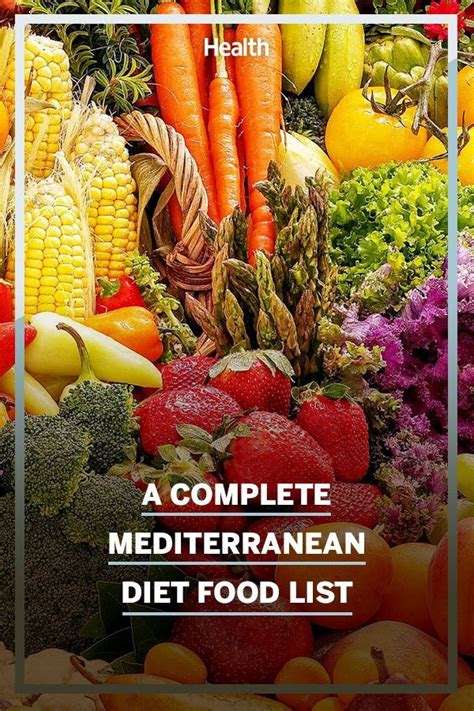 Mediterranean Diet Food List Fresh Produce Healthy Fats And More