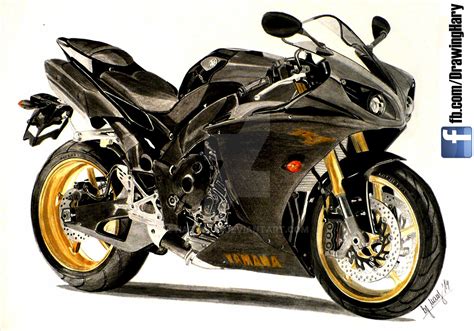 Yamaha R1 Drawing By Hary1908 On Deviantart