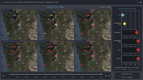 High Tide Flooding Map Shows Impacts of Sea Level Rise by 2100