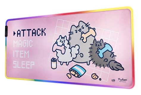 Buy Erik Official Pusheen Xxl Rgb Gaming Mouse Mat Led Mouse Mat