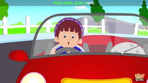 I Love My Red Car Nursery Rhyme With Karaoke Car Nursery Nursery