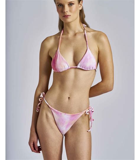 Bikini Cortina Con Tintura Tye Dye Color Rosa Tcn Shop Online