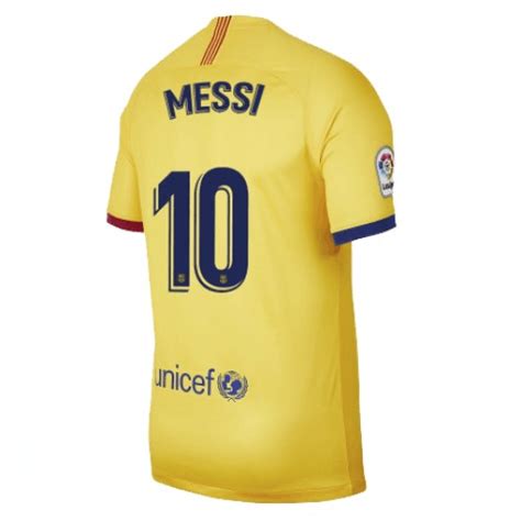 Camisetas De Fútbol Baratas Fc Barcelona Lionel Messi 10 2ª Equipación 2019 20 Manga Corta