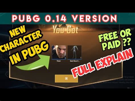 Victor New Character In Pubg Mobile Full Explain How To Get New