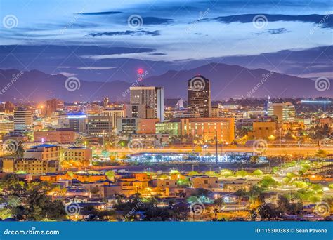 Tucson Arizona Usa Skyline Editorial Stock Photo Image Of Place