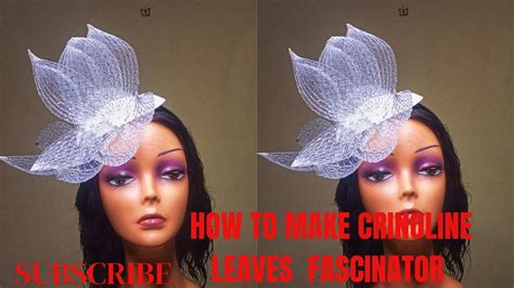 How To Make Crinoline Leaves Fascinator Hat Making Hat Crinoline