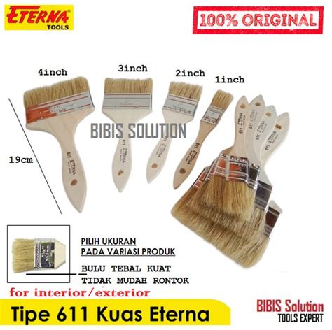 Jual ETERNA Kuas Cat Tembok Besi Kayu Eterna Paint Brush 611 Di Lapak