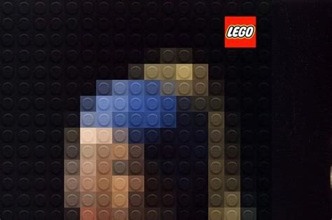 Famous Paintings Reimagined Using Legos Used Legos Lego Painting