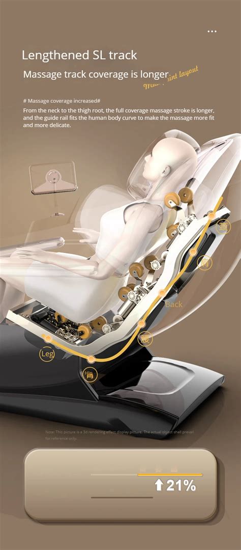 2023 Smart Modern Leather 4d Sl Track Massage Chair Recliner Sl Track