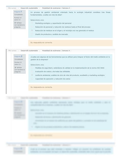 Solution Examen Semana Desarrollo Sustentable Studypool