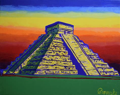 Mayan Pyramids Drawings