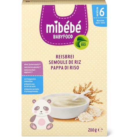 Mibébé Bio Babyfood Rice semolina From 6 months Migros