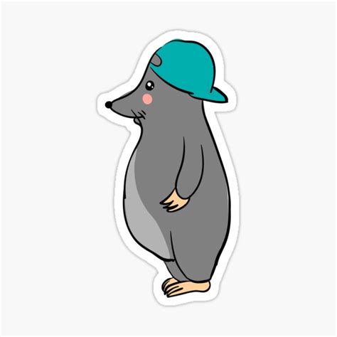 "Cute Mole" Sticker by feelingsfunny | Redbubble