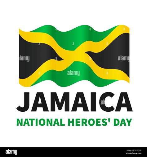 Jamaica National Heroes Day Day Typography Poster Jamaican Holiday On