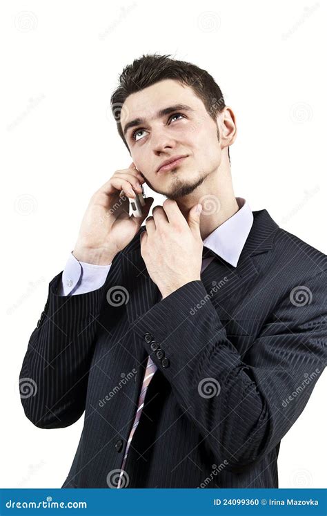 The Guy Talking on the Phone on the Background Stock Photo - Image of ...