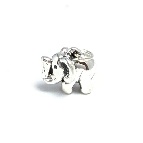 Dije Elefante Plata 925 Inflada Joyas GABENA Cuotas sin interés