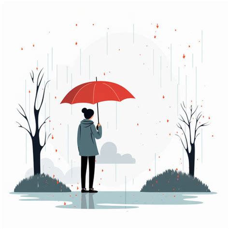 Minimalist Art Styled Rain Graphics: Vector, 4K – IMAGELLA