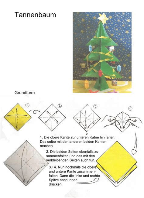 Tannenbaum Origami Anleitung Erschaffe Einen Weihnachtsbaum Aus Papier